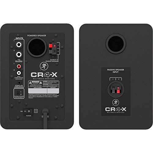 Image of Mackie Cr-X Series, 4-Inch Multimedia Monitors with Professional Studio-Quality Sound - Pair (Cr4-X) - RCA
