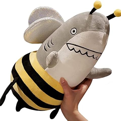 ZEIA3 Shark And Bee Plush Pillow Toy Doll Cover