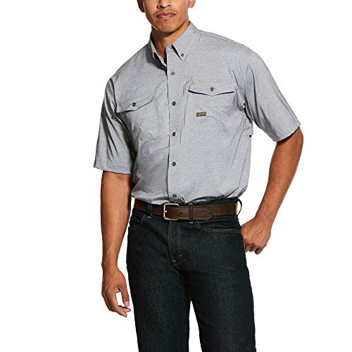 ARIAT Men's Rebar Made Tough Venttek Durastretch Work Shirt