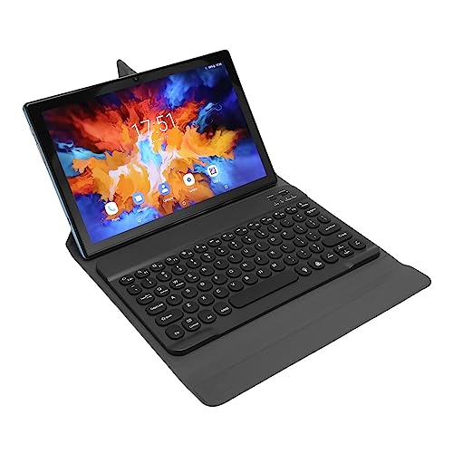 10,1-Zoll-Tablet Android 11-Tablet, Octa-Core-Tablet-PC mit BT-Tastatur, 12 GB RAM, 256 GB ROM, 512 GB Erweiterbar, 4G-LTE-Tablet mit BT-Tastatur für Geschäftsstudenten, Geschenke (Blau)