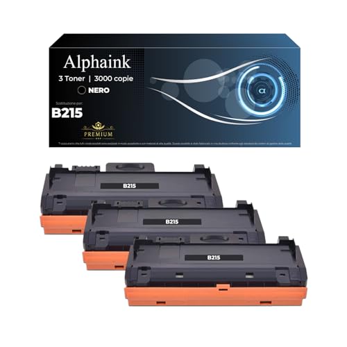✅ [La scelta intelligente] I Toner ALPHAINK sono un'alternativa ✔️economica ✔️affidabile ✔️performante. Compatibile con XEROX B215. Offre una qualità di stampa perfetta. Questo consumabile sostituisce i consumabili originali del brand e non danneggia il dispositivo stampante neanche dopo un lungo utilizzo.