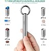 Titanium Pill Bottle+Micro Keychain Pill Holder