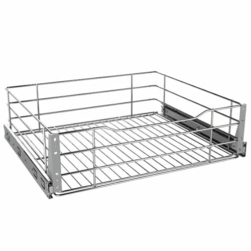 GTB METALURGICA Gaveta Aramada Deslizante Aço Cromado 7012 - Cozinha - Prata - 470x160x480mm