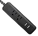 PowerZone Cord 2Otlt/2Usb Black&Wht 6Ft