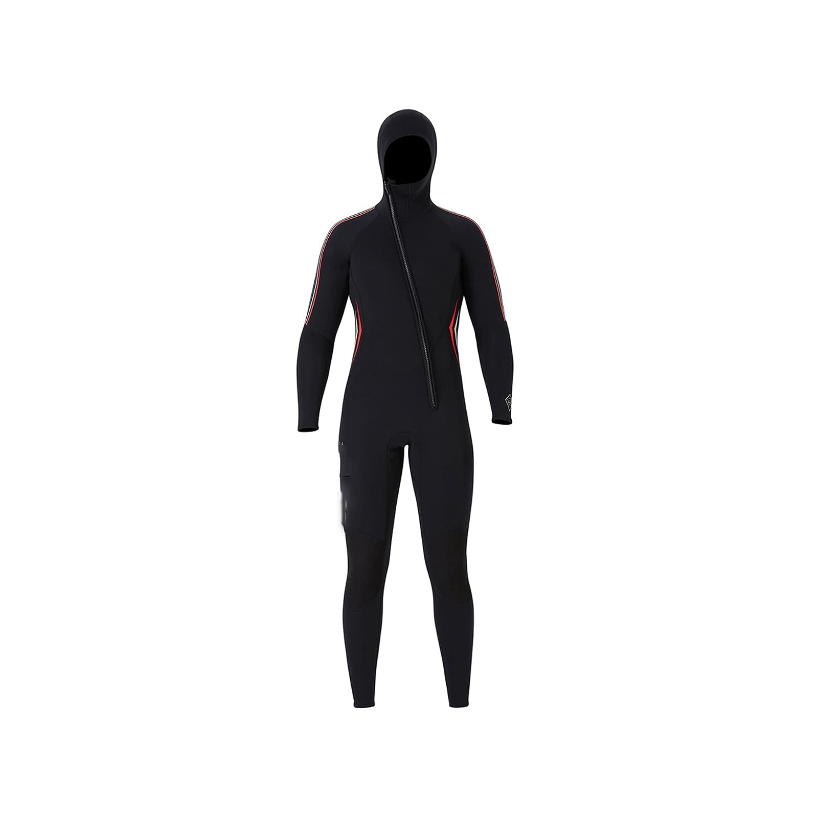 Muta umida per gli uomini Uomini Costume da bagno intero 3mm Neoprene Full Body Cappuccio Muta Protezione Termica Snorkeling Cerniera Abbigliamento