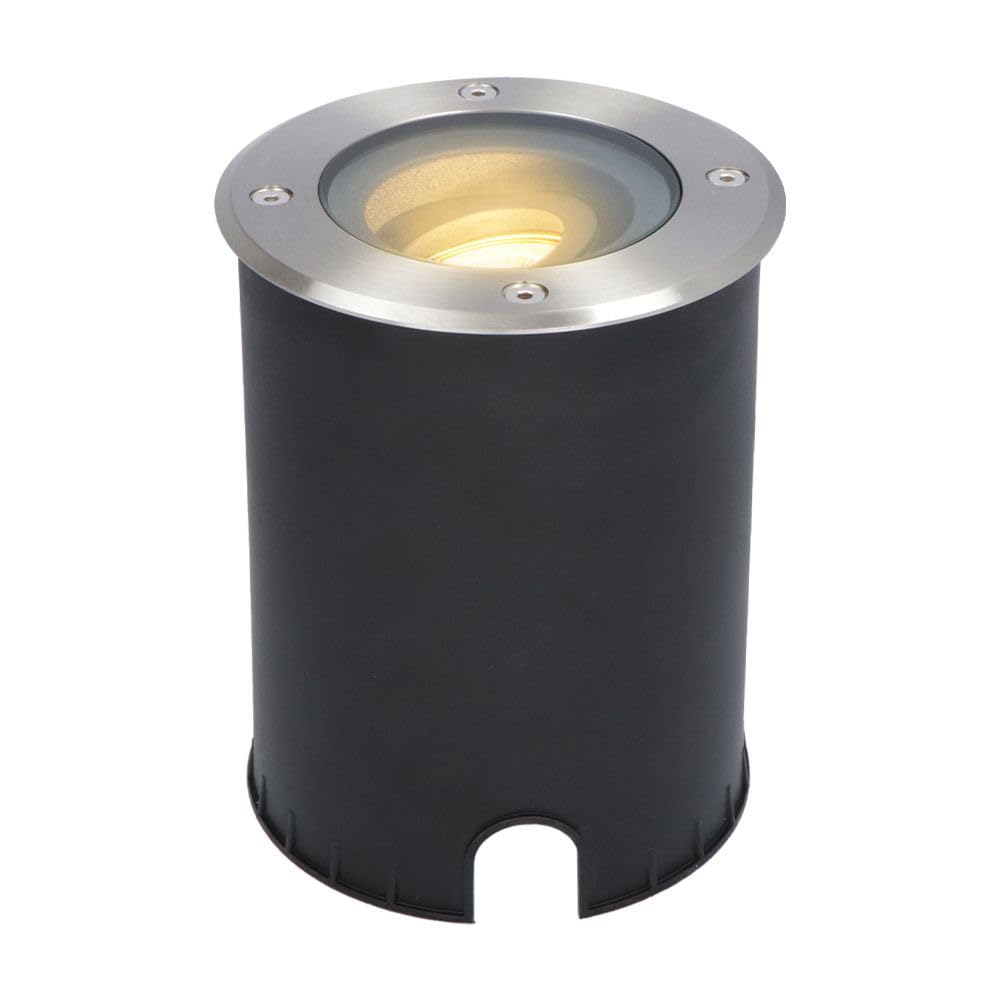 HOFTRONIC Lilly - LED Recessed spot Outdoor overdrivable - IP67 Waterproof - 30° tiltable and 360° Swivel - Ground spot for Driveway, Garden and Terrace - Warm White 2700K - Dimmable