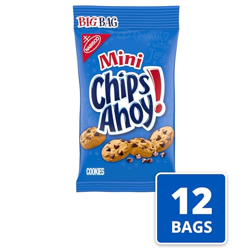 CHIPS AHOY! Mini Original Chocolate Chip Cookies, Big Bag, 12-3 oz Packs