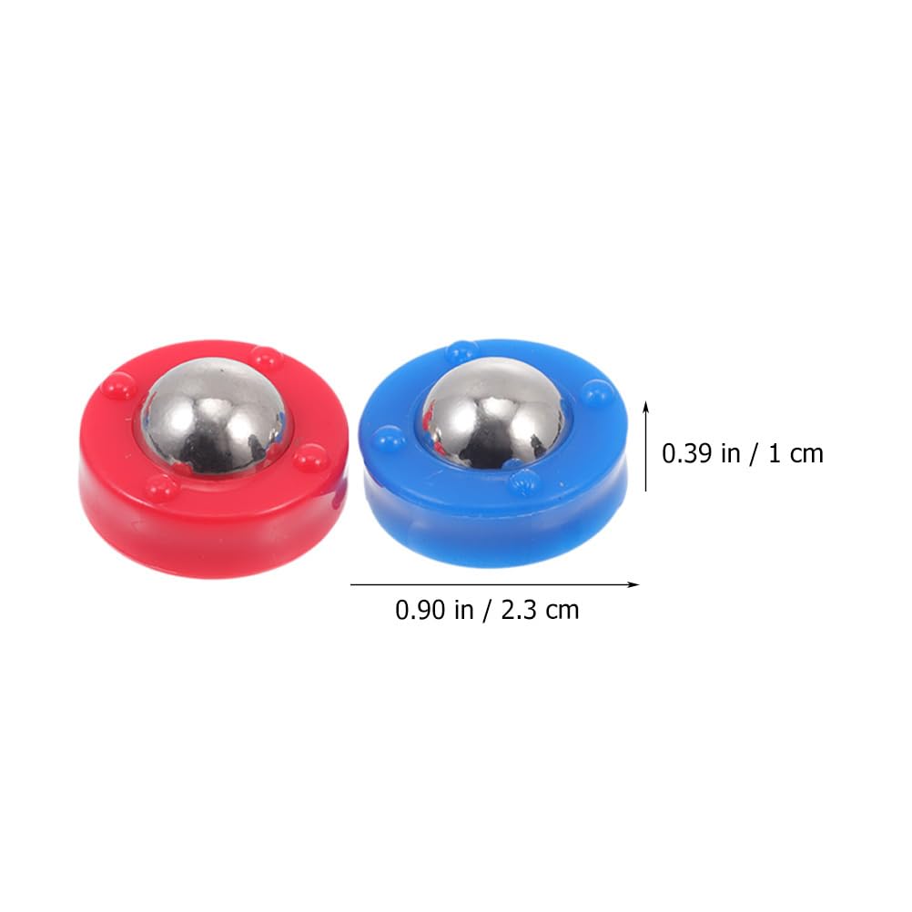 Happyyami Lot de 16 palets de table pour jeu de curling de table, accessoires de jeu de table, jeu de table, mini skateboard, accessoires de table, jeu de roues en plastique, jeu de roues pour enfant