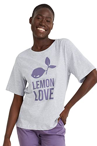 C&A Damen Pyjama Pyjamas Set|2er Pack Viskose|Baumwolle...