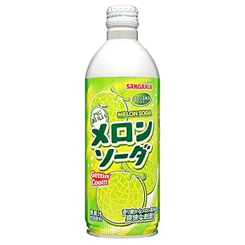 Amazon.co.jp: サンガリア メロンソーダ 500mlボトル缶×24本入