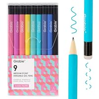Grabie Stylos à encre gel effaçables, 9 couleurs de stylos effaçables Grabie Stylos à encre gel effaçables, 9 couleurs de stylos effaçables