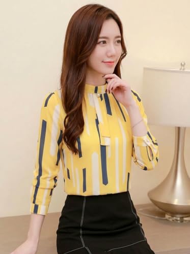 Image of ROYALICA Women Tops Womens Regular Fit Striped White Colour Cotton Blend Casual Shirt