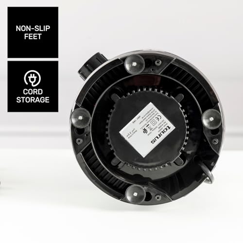 Taurus – Batidora vaso Magnum Press 1500 | Jarra cristal 1,5L | 1500W | 2 velocidades+Turbo | Cuchillas 4 filos Inox | Pica Hielo | Sistema bloqueo - imagen 9