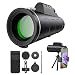 Produktbild MWKL Monokular Starscope Teleskop, 40x60 HD Hochleistung wasserdichte fernrohr Handy Erwachsene, mit Smartphone Halter & Stativ,für Vogelbeobachtung Camping Reisen