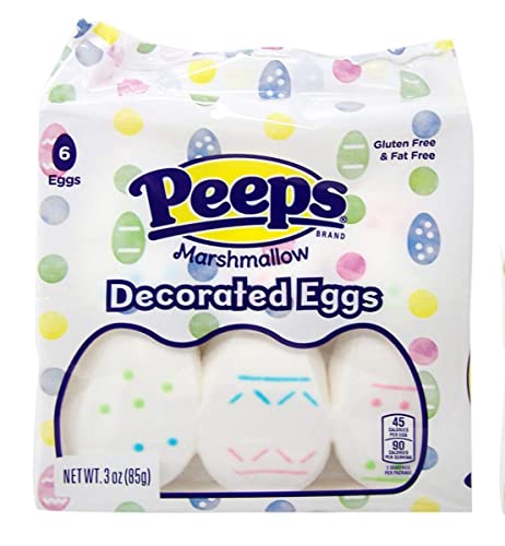 Peeps Decorated Marshmallow Eggs Easter Candy Pack of 4 - Thumbnail 2