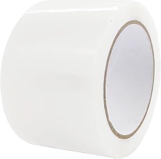 EDSRDRUS Construction Seaming Tape, 1 Roll, 2.5Inch x 165ft Durable, Impermeable, UV Resistance Construction Masking Tape, Epoxy Resin Tape, Sheathing Tape for House Wrap, Joints & Epoxy Resin (White)