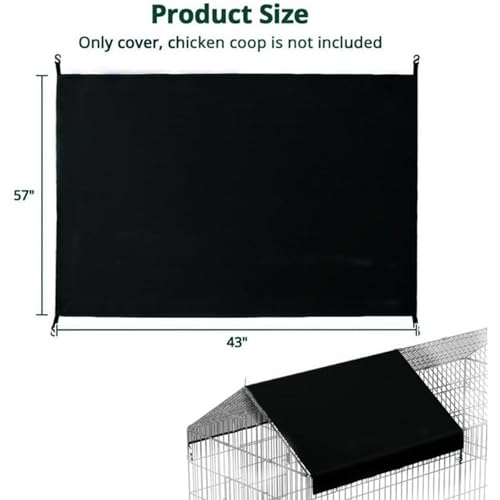 Fenteer Pano de sombra para cobertura de galinheiro, fácil de instalar, isolamento de galinheiro, fa