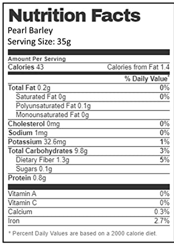 Aiva Pearl Barley (4 LB Bulk) – Whole Grain for Beef Stew, Soups, Oatmeal, Casseroles, and Cooking
