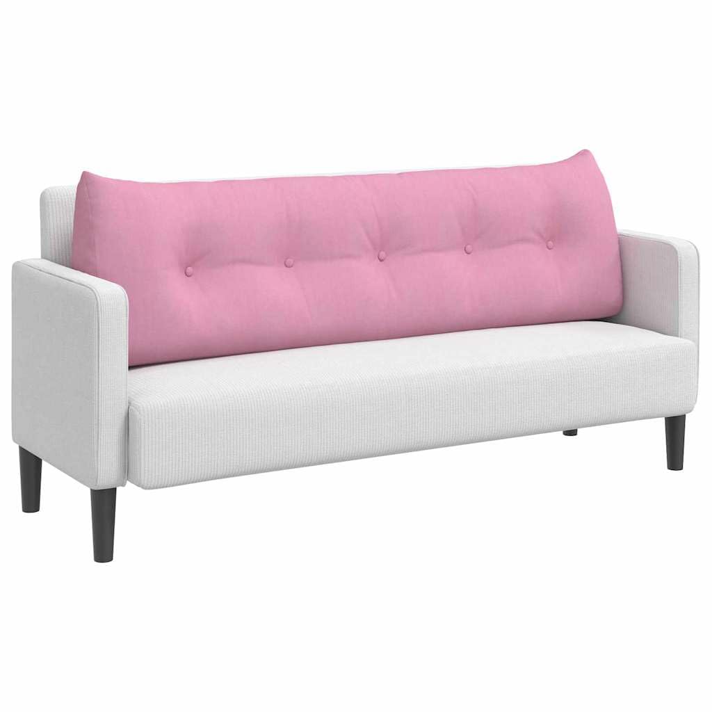 Cuscino per la schiena rosa 160 x 24 x 50 cm Tessuto