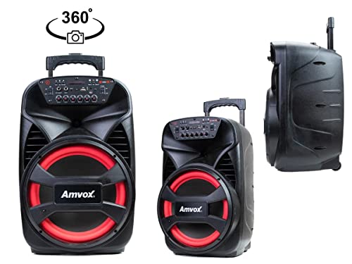 Caixa de Som Amplificada Amvox ACA 480 Viper II - 480W RMS, Bluetooth, Equalizador, Rádio FM, USB