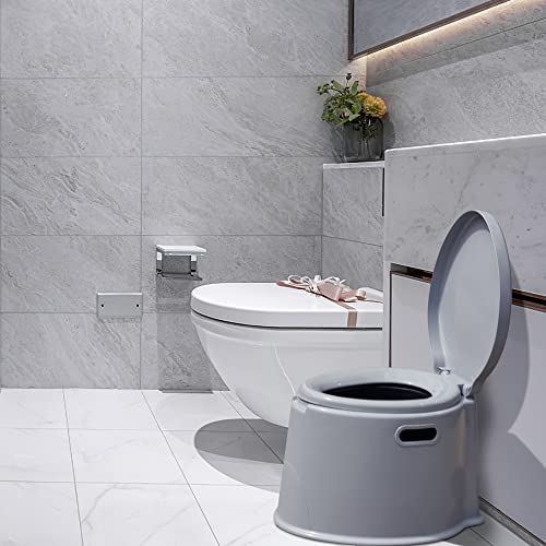 Candockway Portable Toilet for Camping, Indoor Outdoor Toilets with Removable Inner Bucket for Fishing, RV & Boating - Thumbnail 4