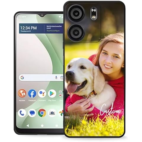 LalatiFy Custom Case Personalized Cover for BLU View 5 Phone with Photo Logo Text,Customize Picture Name Design Protective B160V 2024 Cases Soft Slim,Gift Family Friend Birthday, 6.56" Cover