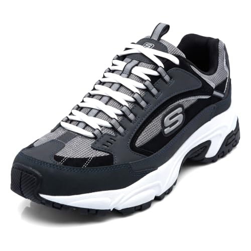 Skechers Sport Men's Stamina Nuovo Cutback Lace-Up Sneaker,Navy/Black,12 XW US by Skechers - Used condition - US$34.10