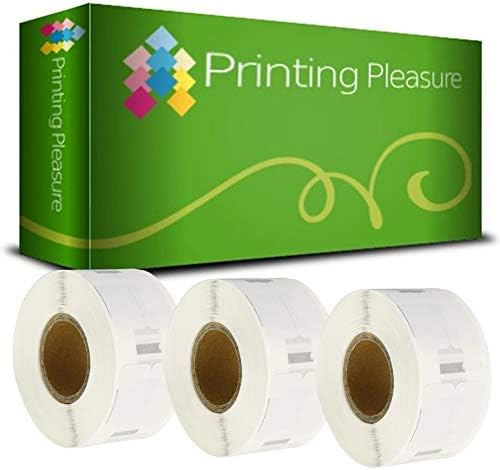 Printing Pleasure 20 x 99012 Compatible Address Labels Rolls for LabelWriter & Seiko Label Printers | 36mm x 89mm | 260 Labels per Roll