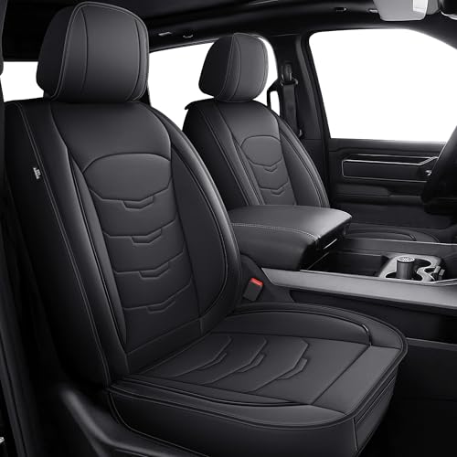 RAWAKORW Seat Covers Fit for Dodge Ram 1500 2500 3500 2002-2025 2026 Waterproof Truck Seat Covers for Flat Rear Seat(Black, 5 Full Set) RAWAKORW Seat Covers Fit for Dodge Ram 1500 2500 3500 2002-2025 2026 Waterproof Truck Seat Covers for Flat Rear Seat(Black, 5 Full Set)