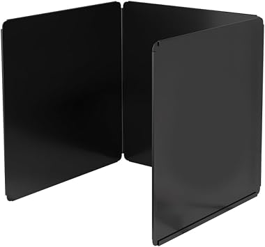 Backsplash Behind Stove,3 Sided Oil Splatter Guard,Stainless Steel Anti Splatter Shield,Folding Grease Splatter Screen,Steel Backsplash For Stove,For Stove, Gas Range, Frying Pan Size A