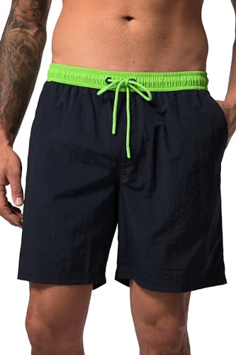 JP 1880 Bañador Corto con Cintura en Contraste, Azul Marino, XXL para Hombre