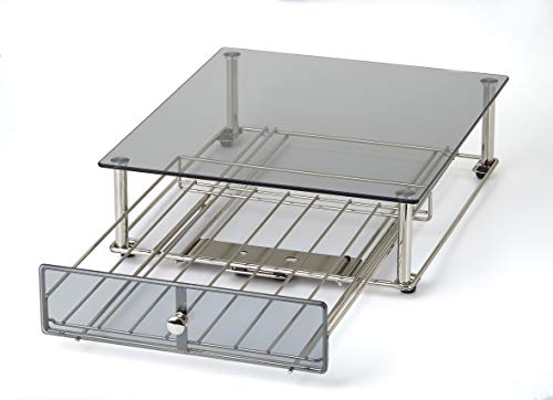 NIFTY KB6595 Glass Top Storage Drawer for Keurig 2.0, Chrome - Thumbnail 4