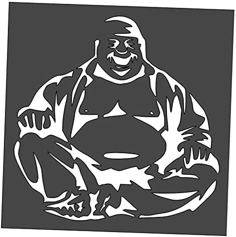 Miniatura 1 de Buddha - Plantilla reutilizable de corte personalizado, plantilla de hoja de plástico transparente, suministros de bricolaje para aerógrafo,
