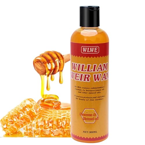 Teksome Vernis à meubles à la cire d'abeille, 300 ml de restaurateur de bois pour meubles, Cire d'abeille, cire à bois pour les armoires de planchers de meubles à protéger et à entretenir