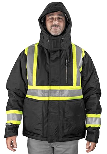 Image of Tingley Cold Gear Men's Jacket With Detachable Hood Hood, Heat Retention