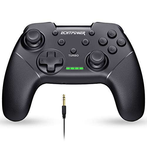 Switch Pro Controller with Audio Function, ECHTPower Remote Wake Up Controller, One-Click Connect, Adjustable Turbo, 4 Level Vibration Feedback, Wireless Controller for Switch Switch Lite Switch OLED