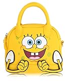 Spongebob Squarepants Purse Crossbody Handbag for Women with Moveable Hands | Spongebob Squarepants Leather Women's Shoulder Handbag | Spongebob Squarepants Accessories for Girls, Boys, Adults, Unisex