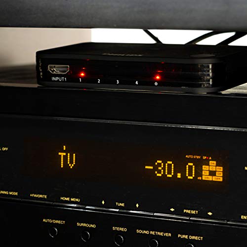 Philips 4 Device Hdmi Switch 4K@60Hz, Wireless Remote, Use With 4K Smart Tv Roku Xbox Ps4 Fire Stick Ps5 Fire Tv Hdmi Switcher 4 In 1 Out Pc, Ultra Hd, Hdcp 2.0, Swv9484B/27 #TOP7