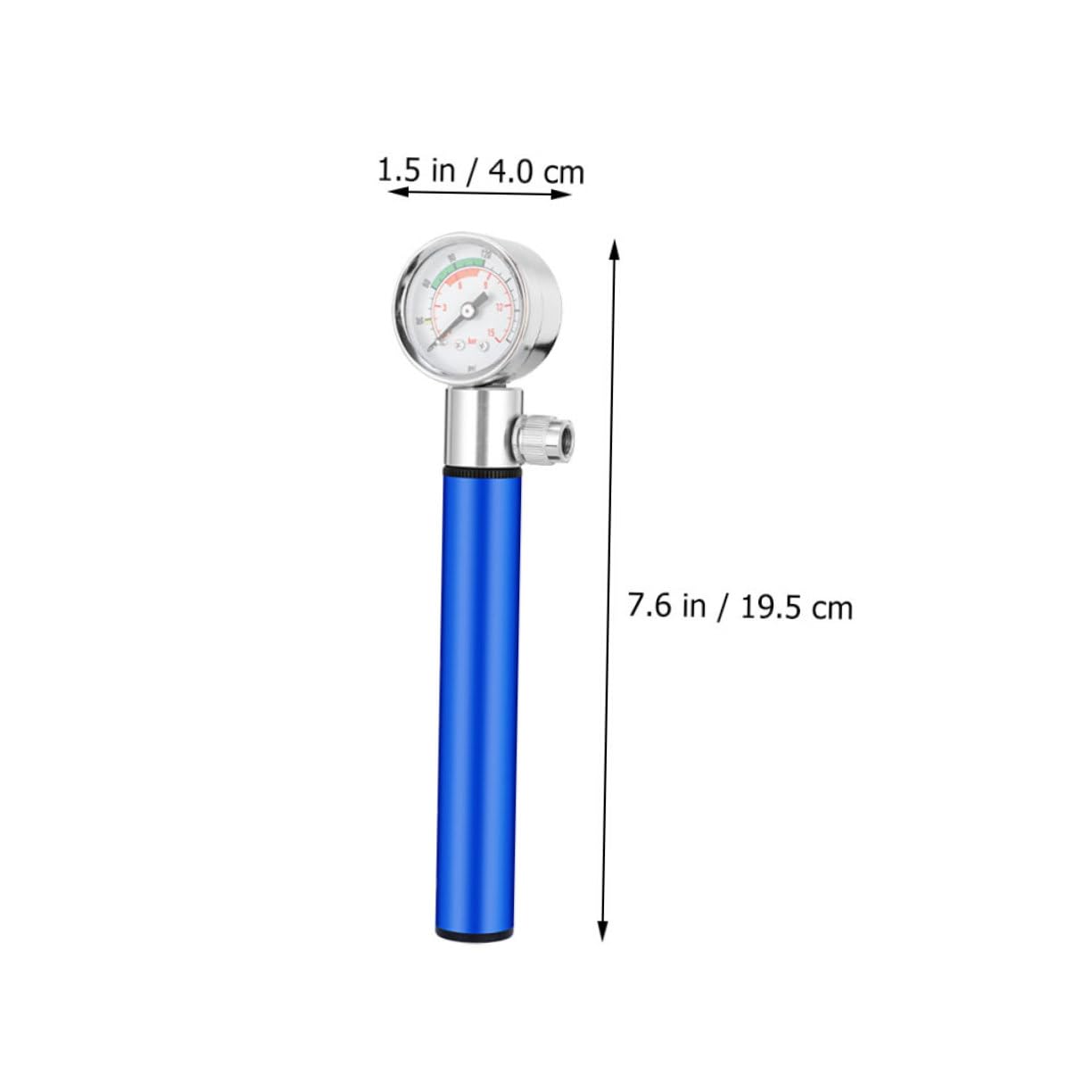 ifundom Inflador de Balones con Manómetro Bomba de Aire Portátil para Baloncesto Fútbol Voleibol y Bicicletas Inflador de Aluminio Durable y con Control de Presión