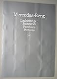 mercedes slk 1984  Prospekt Mercedes-Benz Lackierungen - von 1984 - auf 4 Seiten aufklappbar - mehrsprachige Ausgabe - KEIN NACHDRUCK