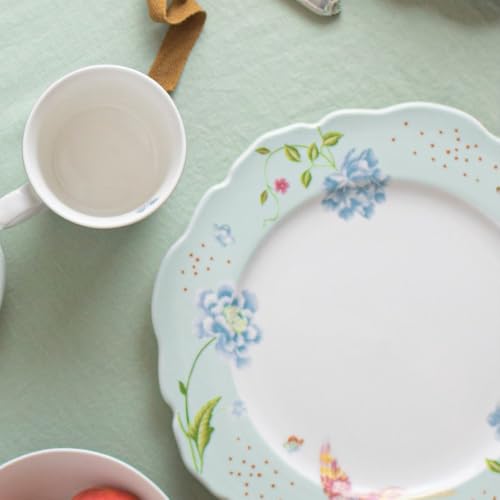 Laura-Ashley-Heritage-Mint-Uni-95-Scalloped-Plates-in-Giftbox-Porcelain-Accent-Plate-Set-Microwave-and-Dishwasher-Safe-Dinnerware Laura Ashley Heritage Mint Uni 95 Scalloped Plates in Giftbox Porcelain Accent Plate Set Microwave and Dishwasher Safe Dinnerware