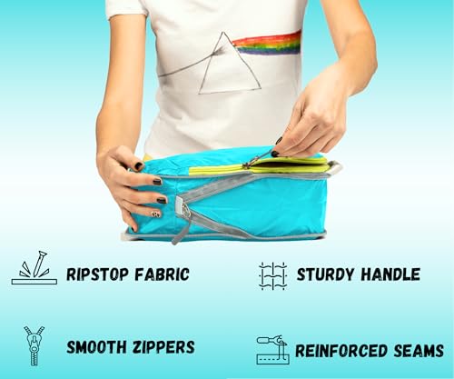 6 Set/3 Set Ultralight Compression Packing Cubes, Suitcase and Backpack Travel Organizer Bags - Image 5