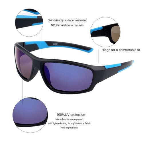 Nowość 2025 Kids Boy Sport Gogle Okulary Przeciwsłoneczne Dziecięce Okulary Rowerowe Dziewczyna UV400 Outdoor Lustro Okulary