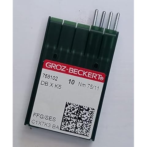 Bhavya Enterprises Groz Beckert DBxK5 FFG/SES Embroidery Sewing Machine Ball Point Needles Size (11/75), Pack of 10 needles Cover