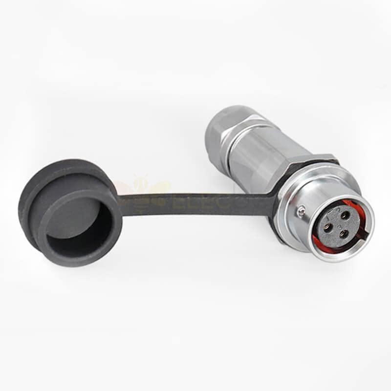 SF12 3 Pin Metal Aviation Industrial Docking Camera Cable Male Female Docking Waterproof Circular Push-Pull Quick