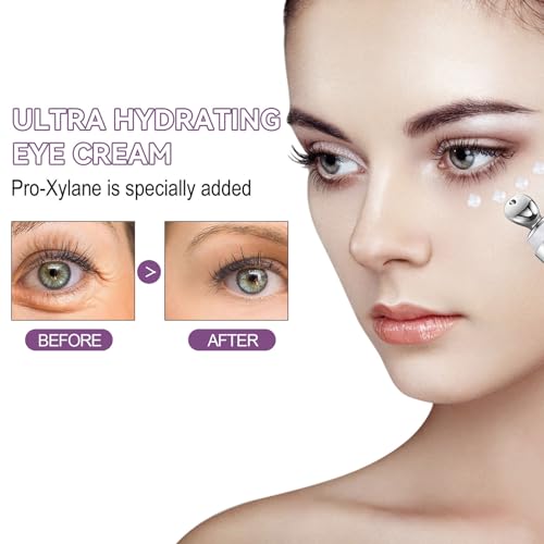 Hydrating Eye Cream for Dry Eye,Retinol Eye Cream for Puffy Eye,Anti Aging Eye Cream with Nicotinamide,Fade Dark Circle & Puffy Eye - Image 7