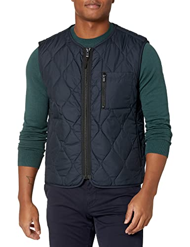 Image of BOSS Men's Padded Lightweight Nylon Zip Up Vest