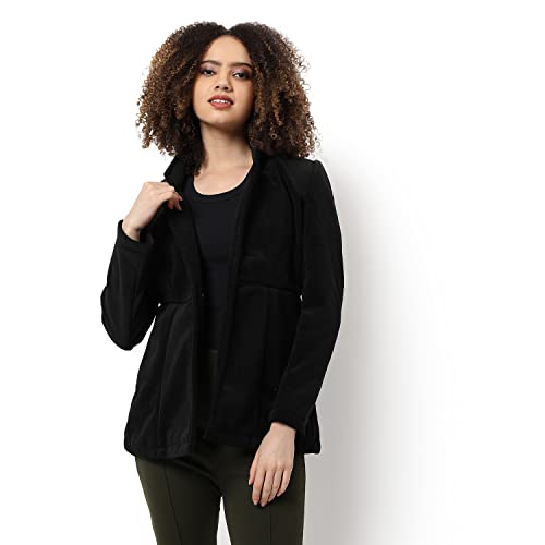 Image of PINACOLADA Women's Solid Regular Fit Blazer for Winter Wear | Collared Neck | Full Sleeve | Buttoned | Casual Jacket for Woman & Girl | Western Stylish Jacket for Women