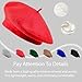 Jolbndcv 6 PCS Beret Hat French Beanie Outdoor Winter Fashion Lady Hat