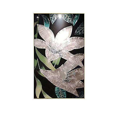 Peinture au numero diamond painting fleurs blanches grand format mosaïque